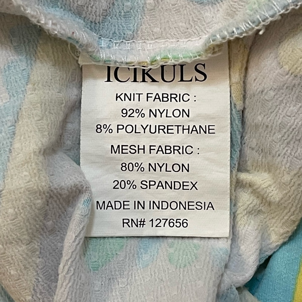 Ichikuls yellow blue pucci inspired half zip pullover women’s size small - Picture 7 of 8